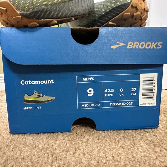 Brooks Catamount Mens 9 42.5 Trail Running Shoes - Picture 2 of 6